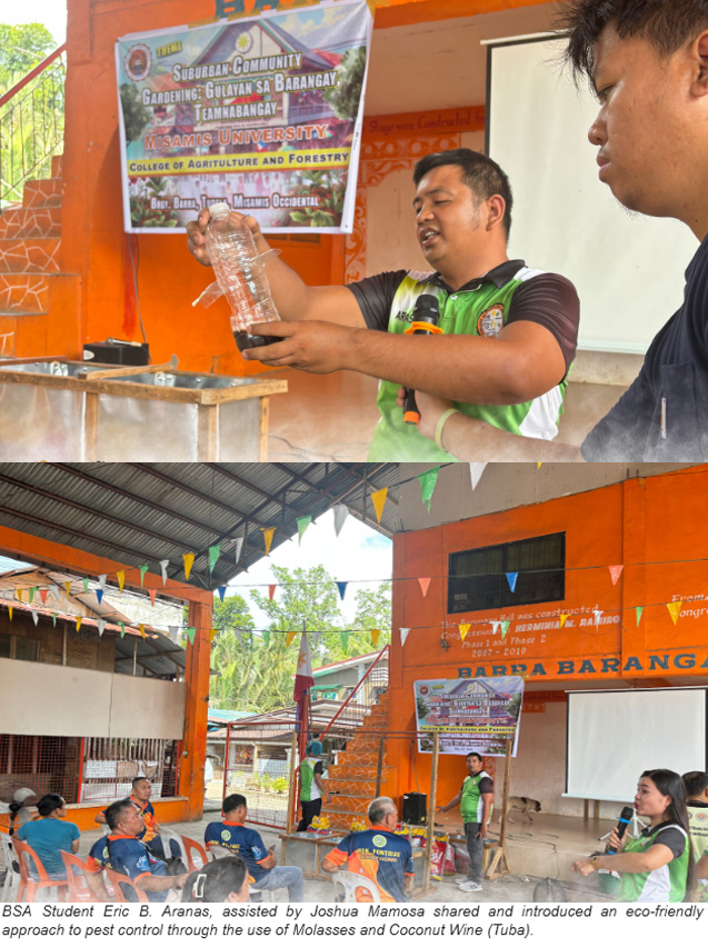 YOUNG FARMERS FROM MISAMIS UNIVERSITY PROMOTE SUSTAINABLE VERTICAL GARDENING FOR COASTAL RESIDENTS OF BARANGAY BARRA, TUDELA, MISAMIS OCCIDENTAL